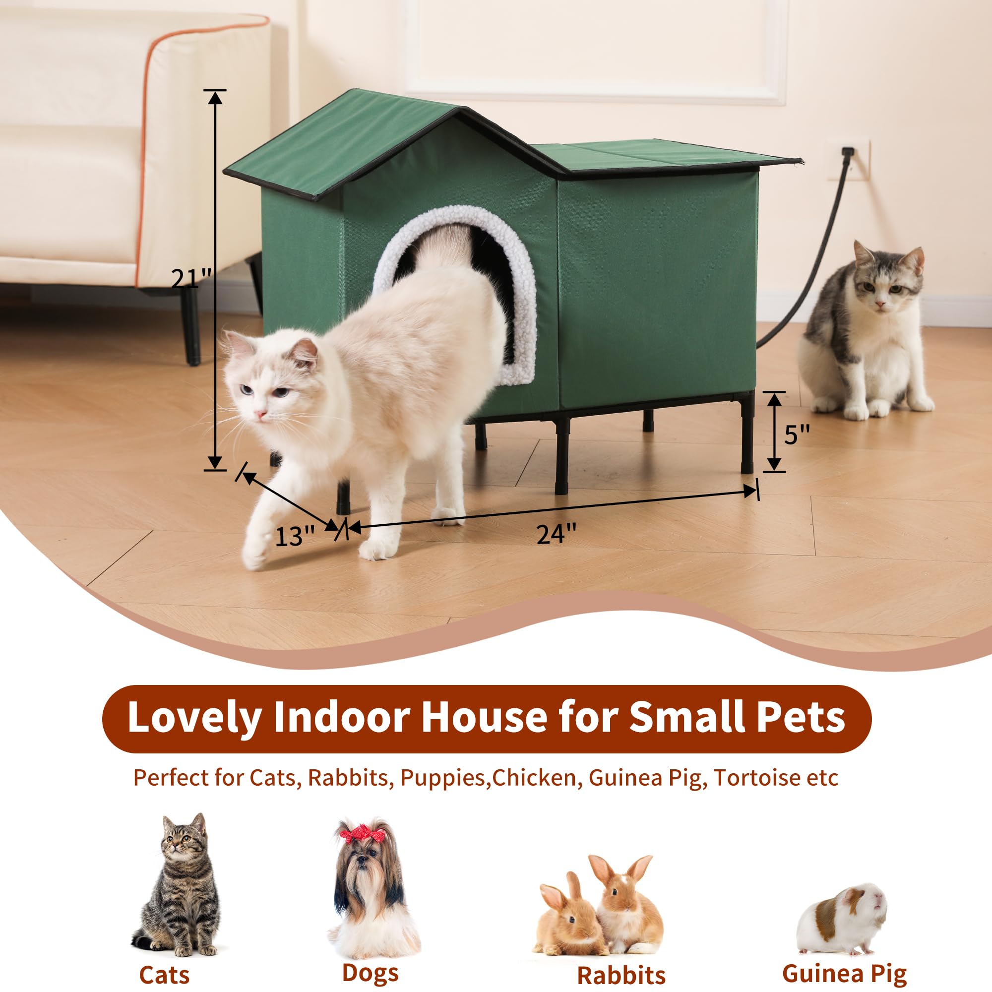 EursurePet space-saving design fits small patios or corners without clutter.