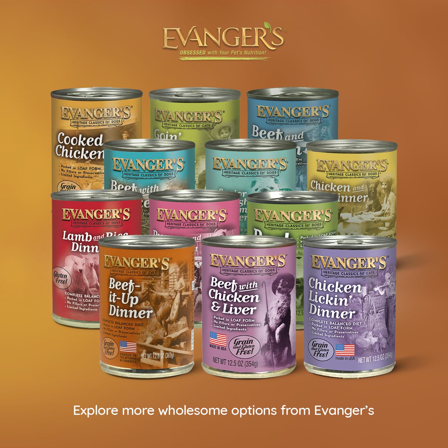 Evanger's Beef It Up serves cats of all life stages.