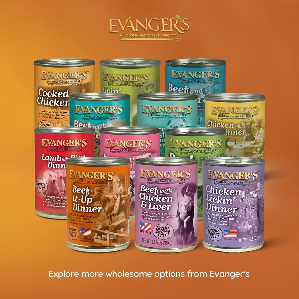 Evanger's Beef It Up serves cats of all life stages.