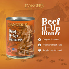 Evanger's Beef It Up loaf-close shows moist, palatable texture for cats.