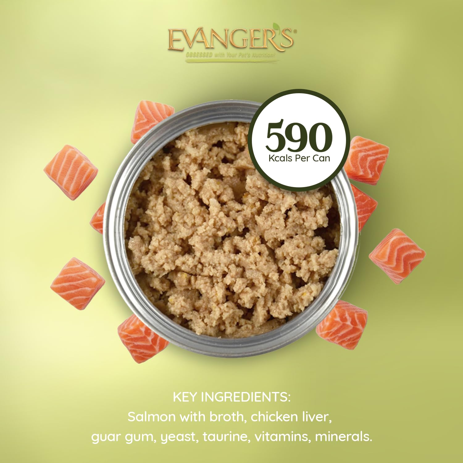 Evanger's Goin’ Fishin’ Dinner bulk-pack image communicates cost-effective feeding.