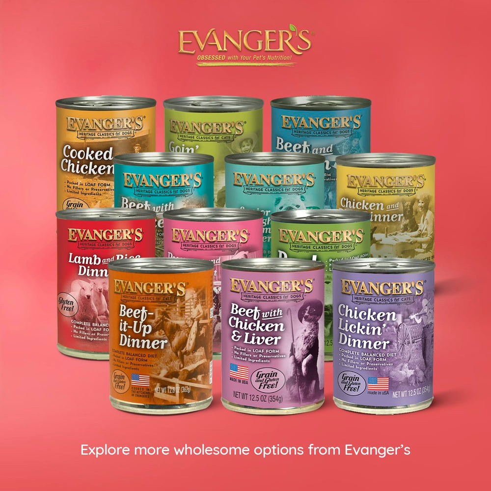 Evanger's Heritage Classic BPA-free can packaging for safe storage