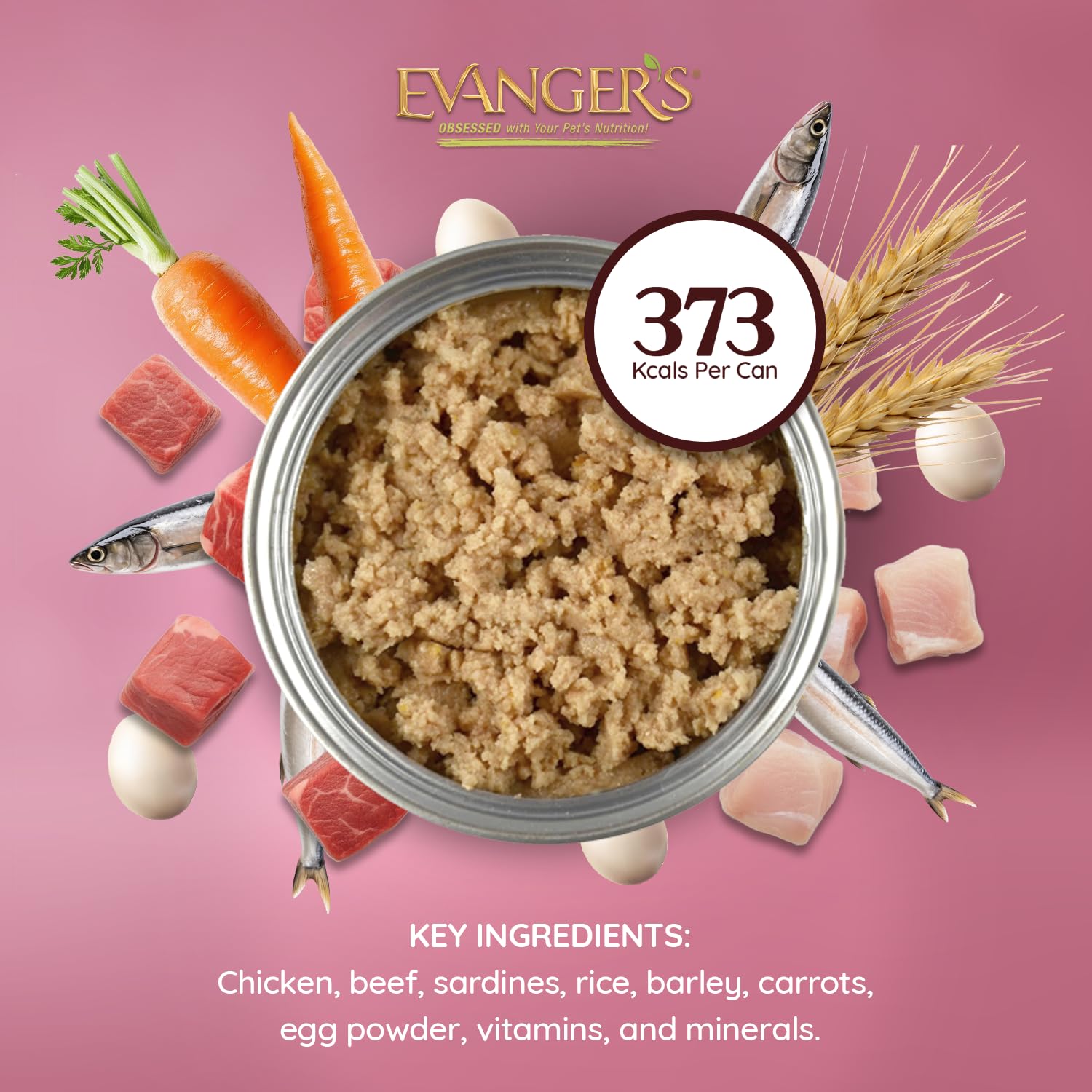 Evanger's Heritage Classic Food-Sensitive Dogs: gluten- and grain-free with simple ingredients.