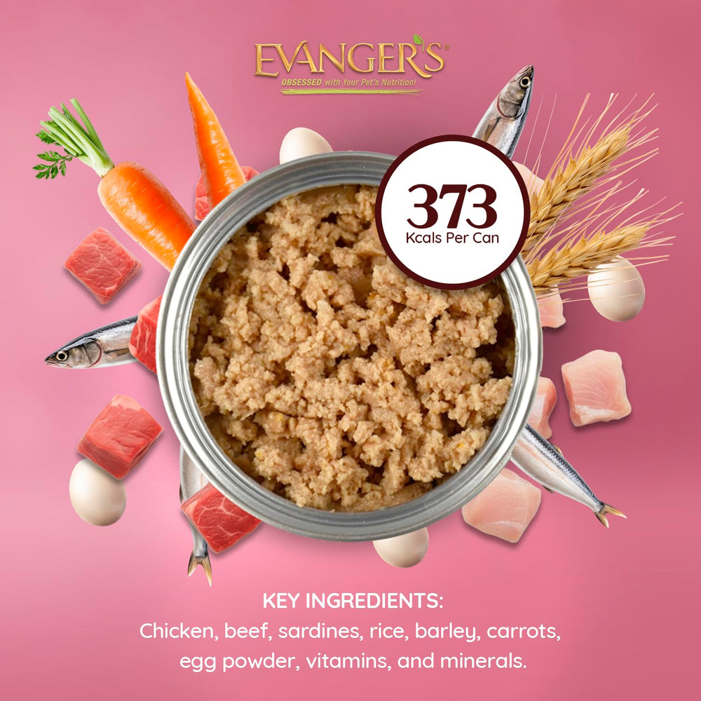 Evanger's Heritage Classic Food-Sensitive Dogs: gluten- and grain-free with simple ingredients.