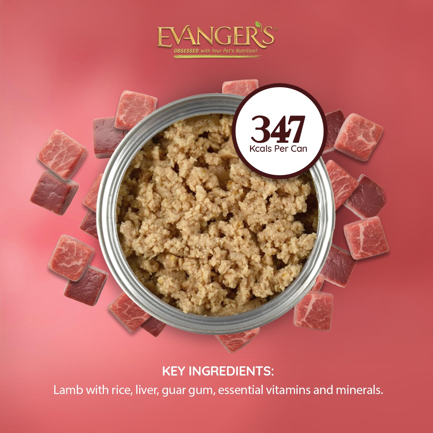 Evanger's Heritage Classic label detail emphasizing ingredient transparency