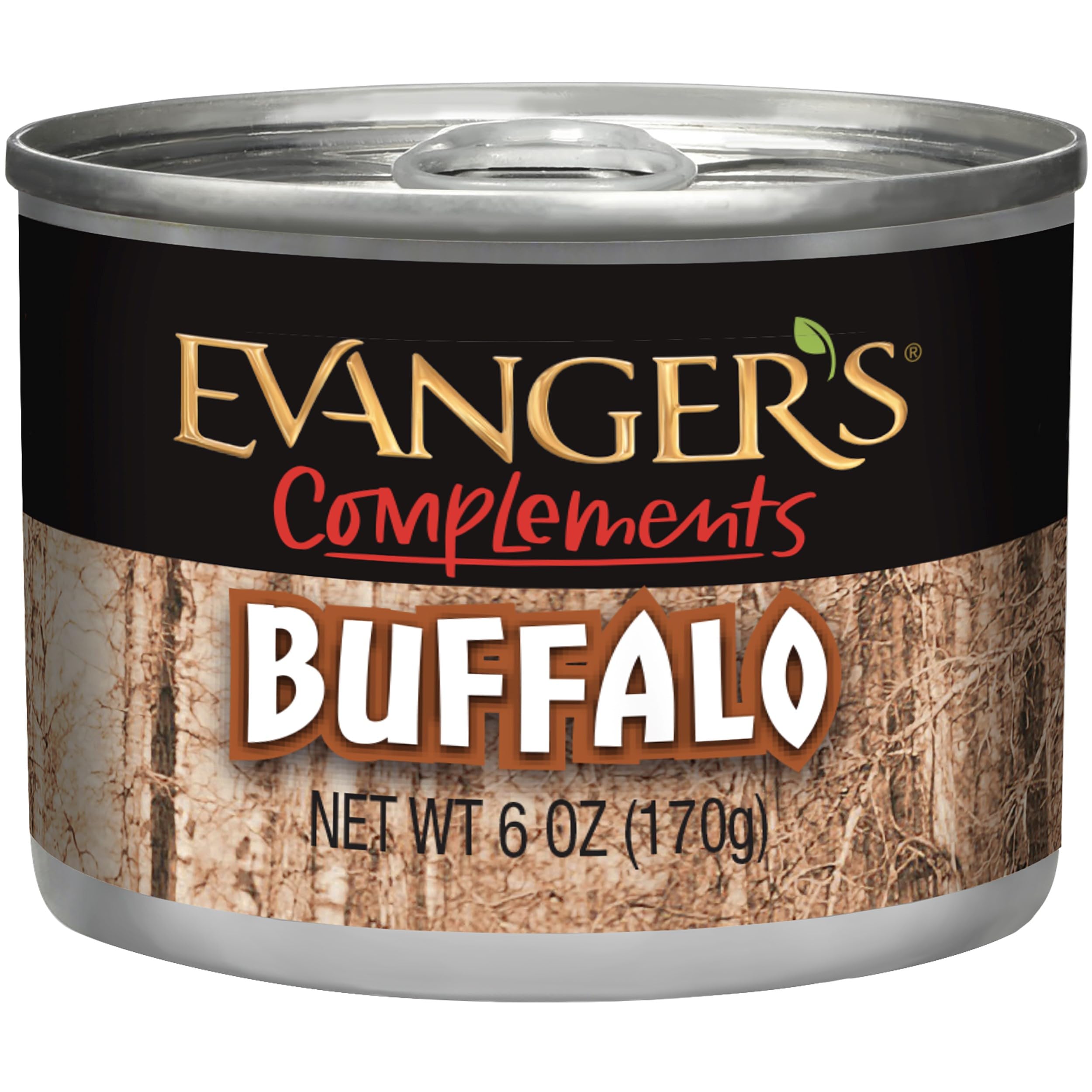 Evanger's Super Premium Buffalo dog cans 24-pack, protein-rich meals.
