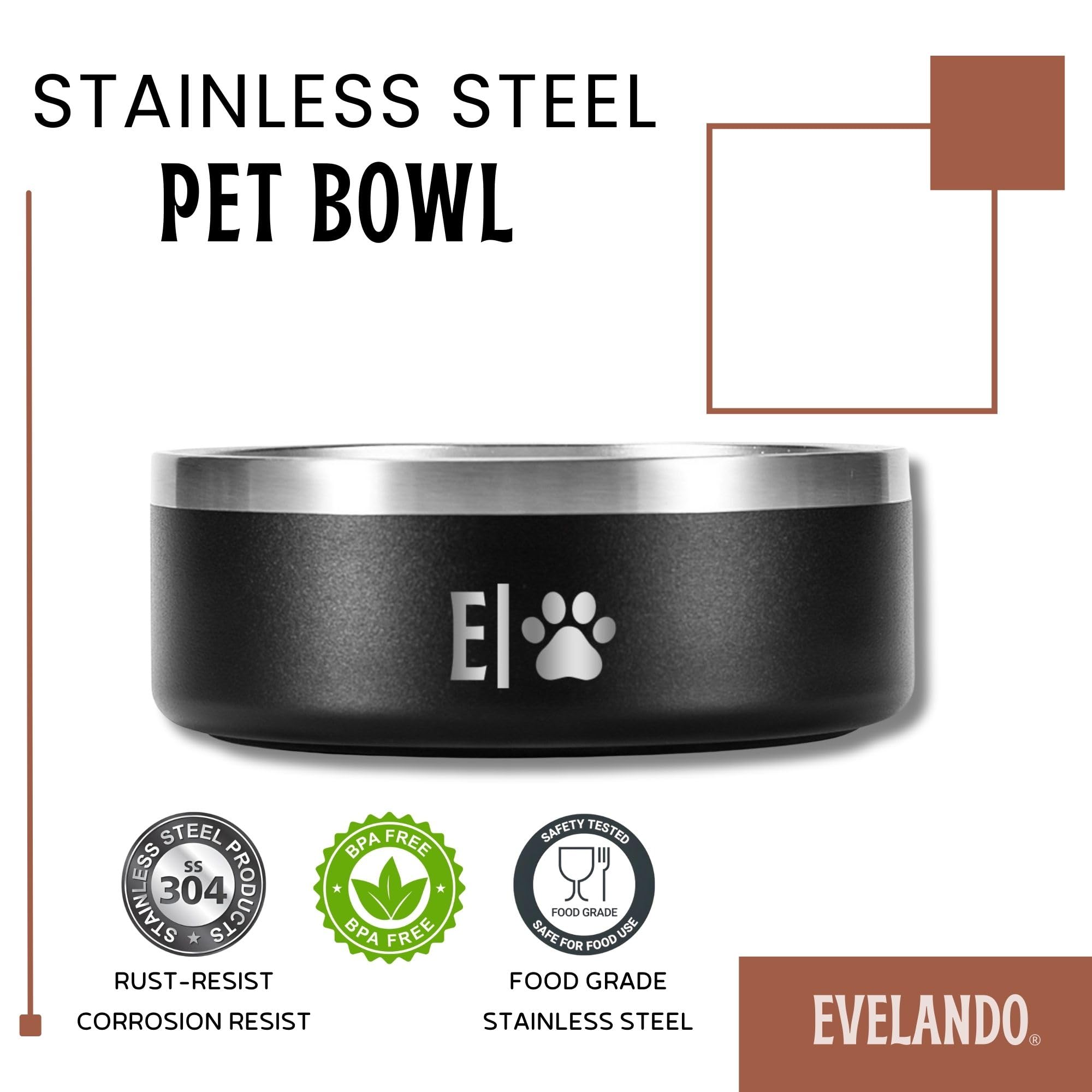 EVELANDO BPA-free dog bowl ensures safe, durable feeding.