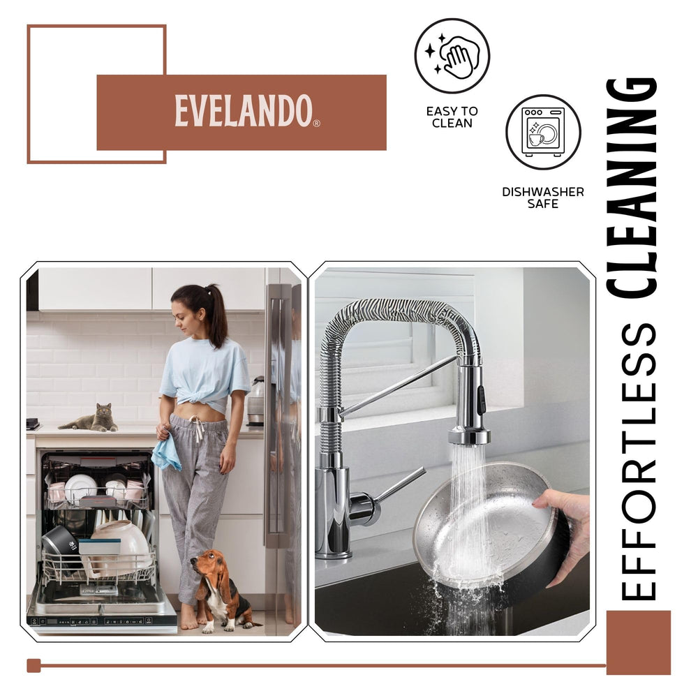 EVELANDO modern dining dog bowl complements home aesthetics.