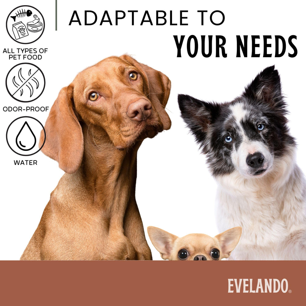 EVELANDO triple-insulation dog bowl slows temperature changes for longer water.