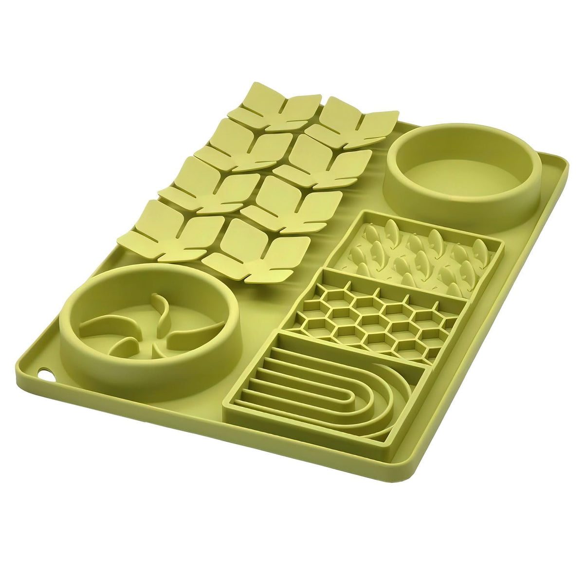 Evenco slow feeder bowl green with strong suction cups supports mindful eating for dogs