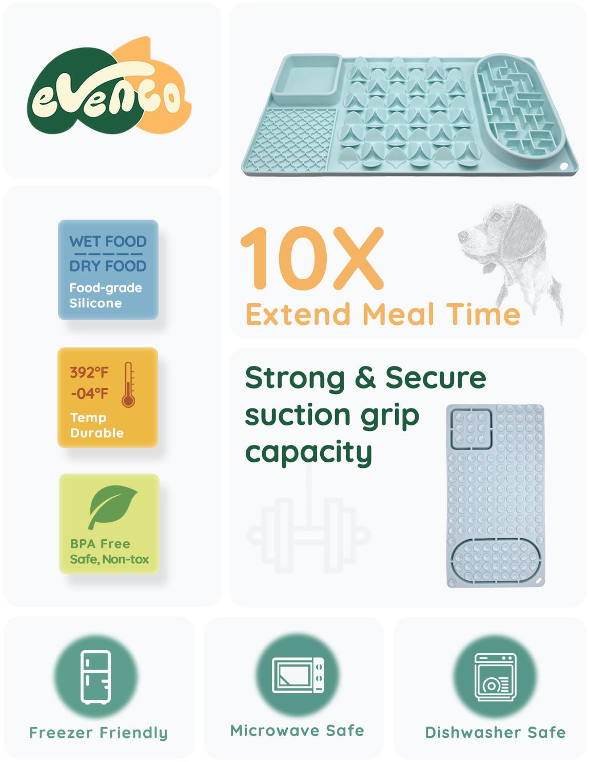 Evenco snuffle area encourages sniffing and enrichment for dogs.