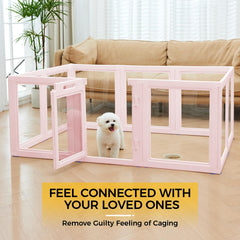 Everfront playpen base with suction cups protects floors during play.