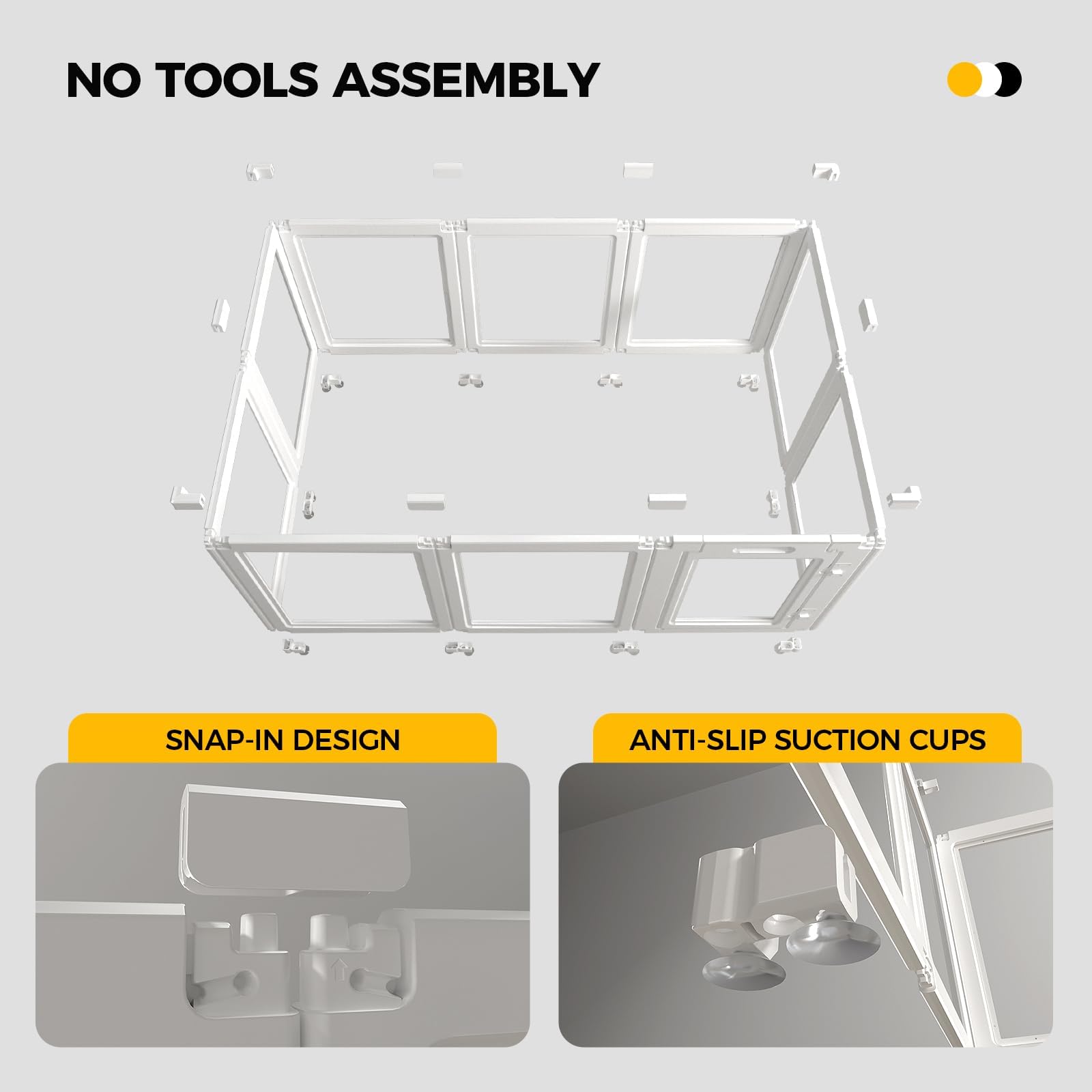Everfront dog playpen tool-free assembly demonstrated for quick room-to-room setup.