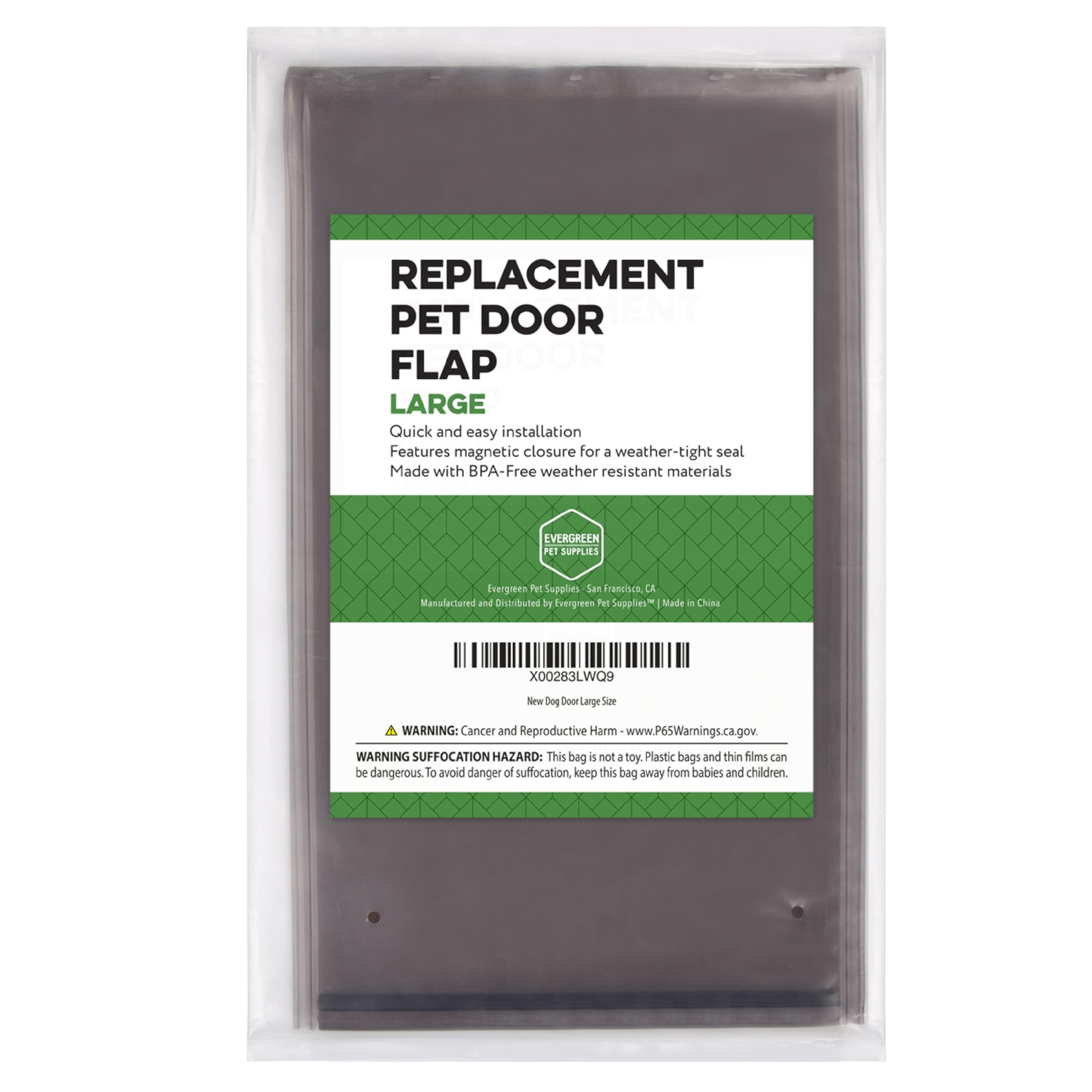 Evergreen Pet Supplies PetSafe Freedom compatibility flap demonstrates easy door integration