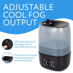 Evergreen Pet Supplies Reptile Fogger dry-run protection protects the pump when water runs low.