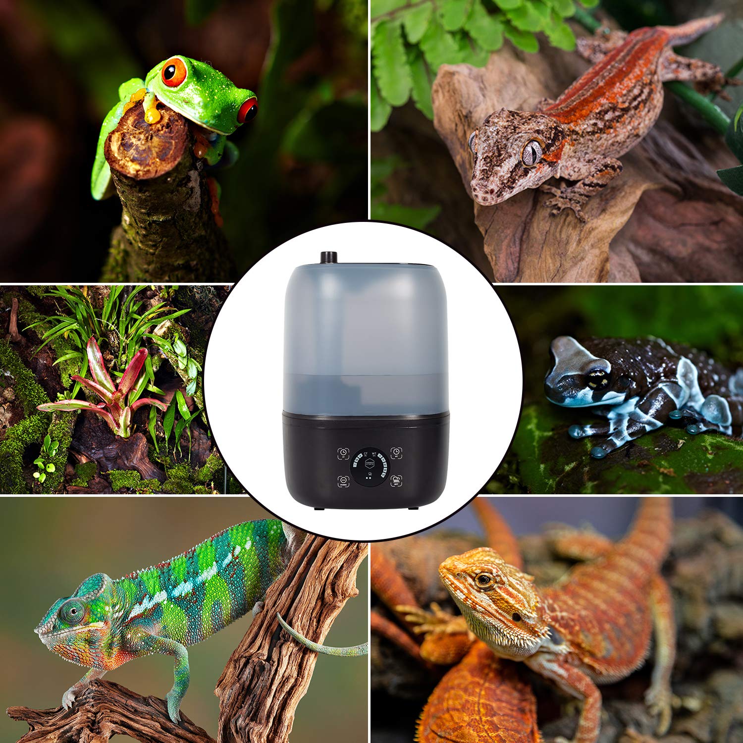 Evergreen Pet Supplies Reptile Fogger enclosure-misting for consistent humidity in habitats.