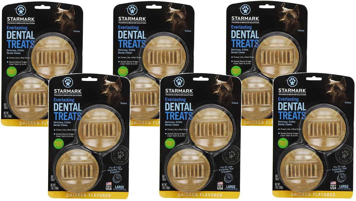 Everlasting Treat Large Chicken 6-pack front view for long-lasting chew rewards