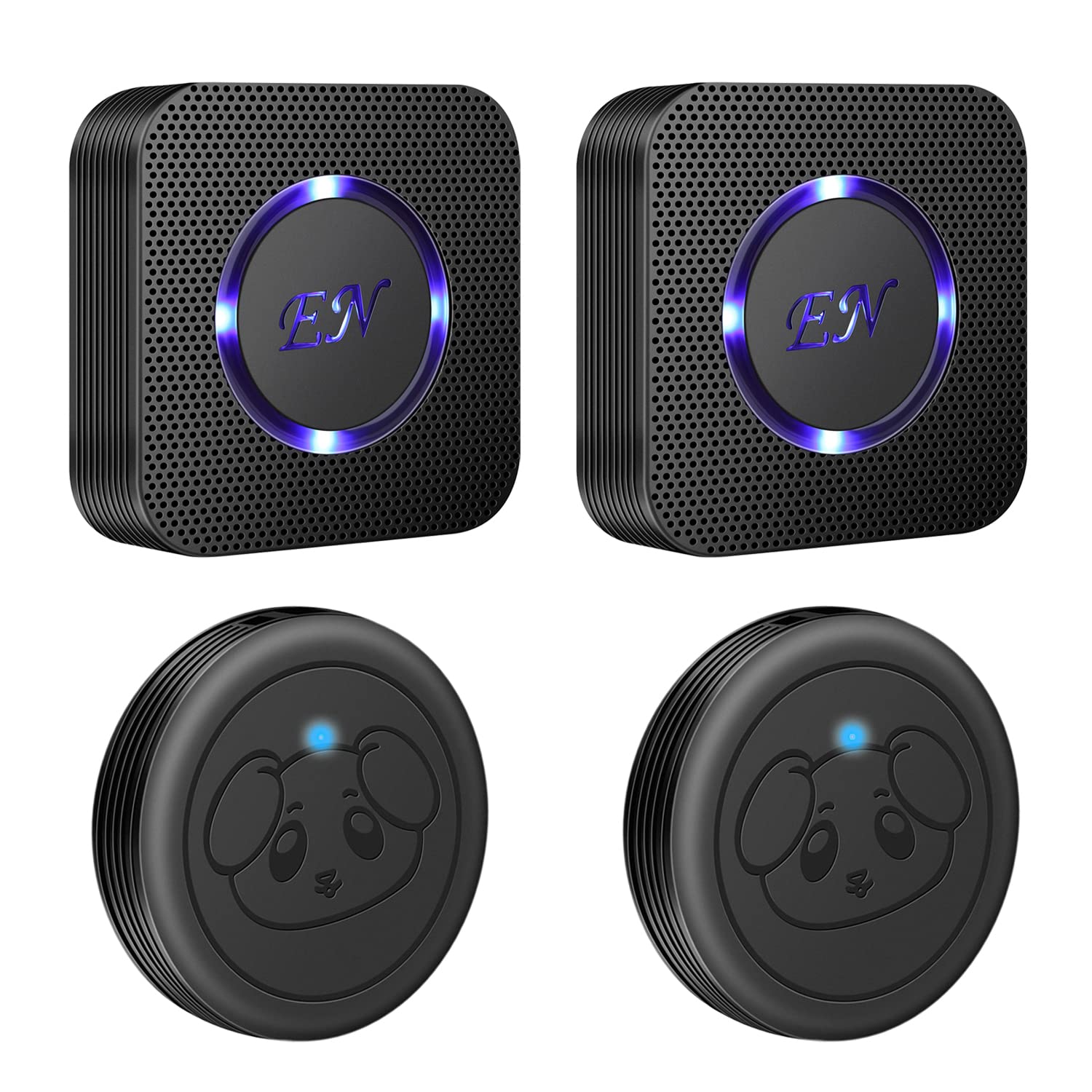 EverNary dog door bell waterproof touch button signals outside access.