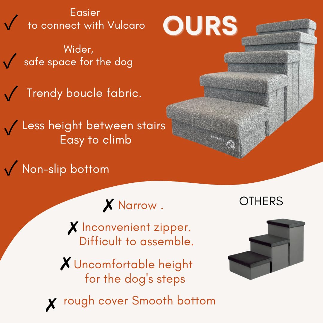 EVERPUP anti-skid bottoms keep steps steady during climbs.
