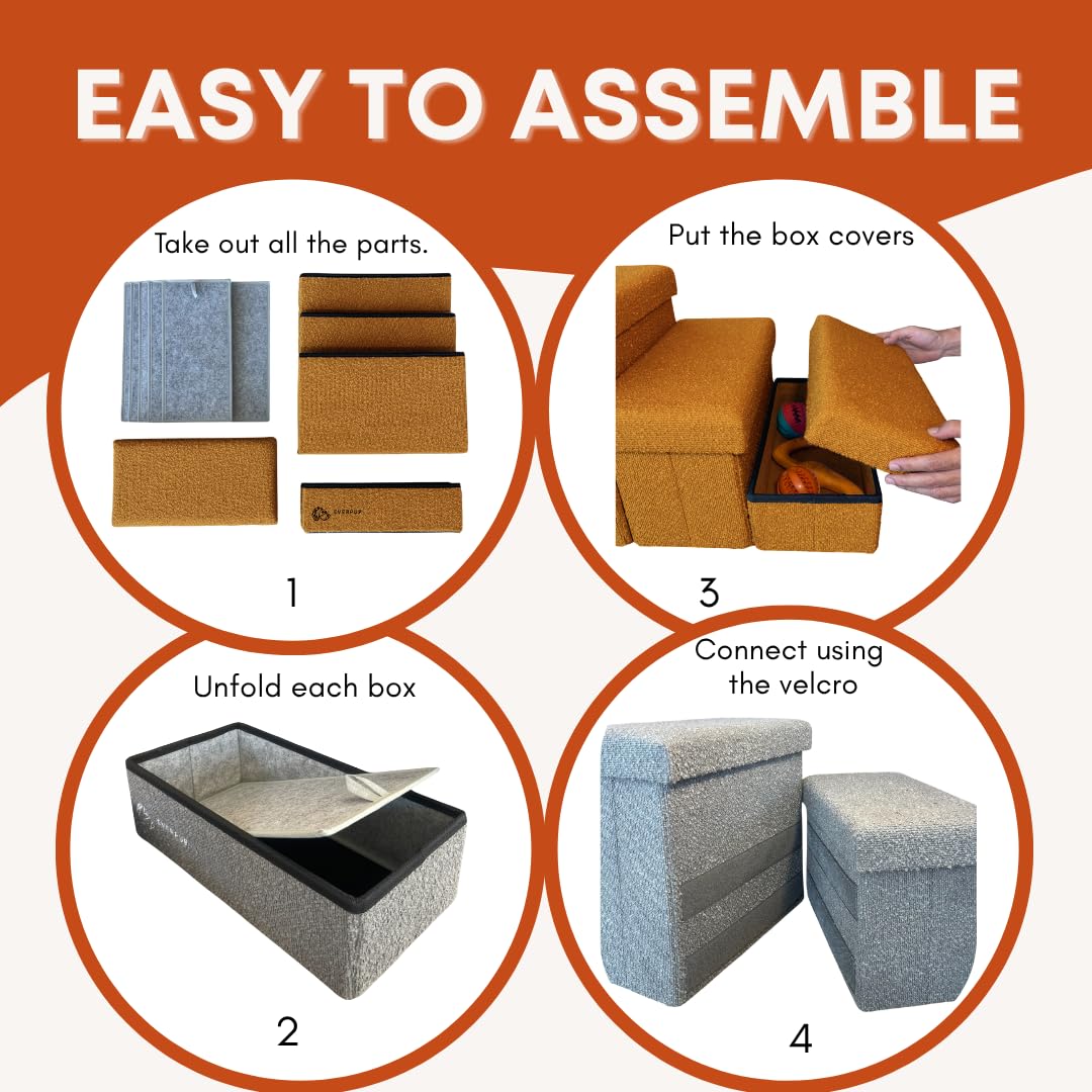 EverPUP dog stairs anti-skid bottom keep steps secure on floors.