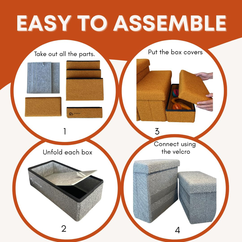 EverPUP dog stairs anti-skid bottom keep steps secure on floors.