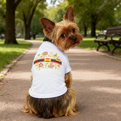 Everything Chic puppy T Shirt on a small dog, ready for walks and photos.