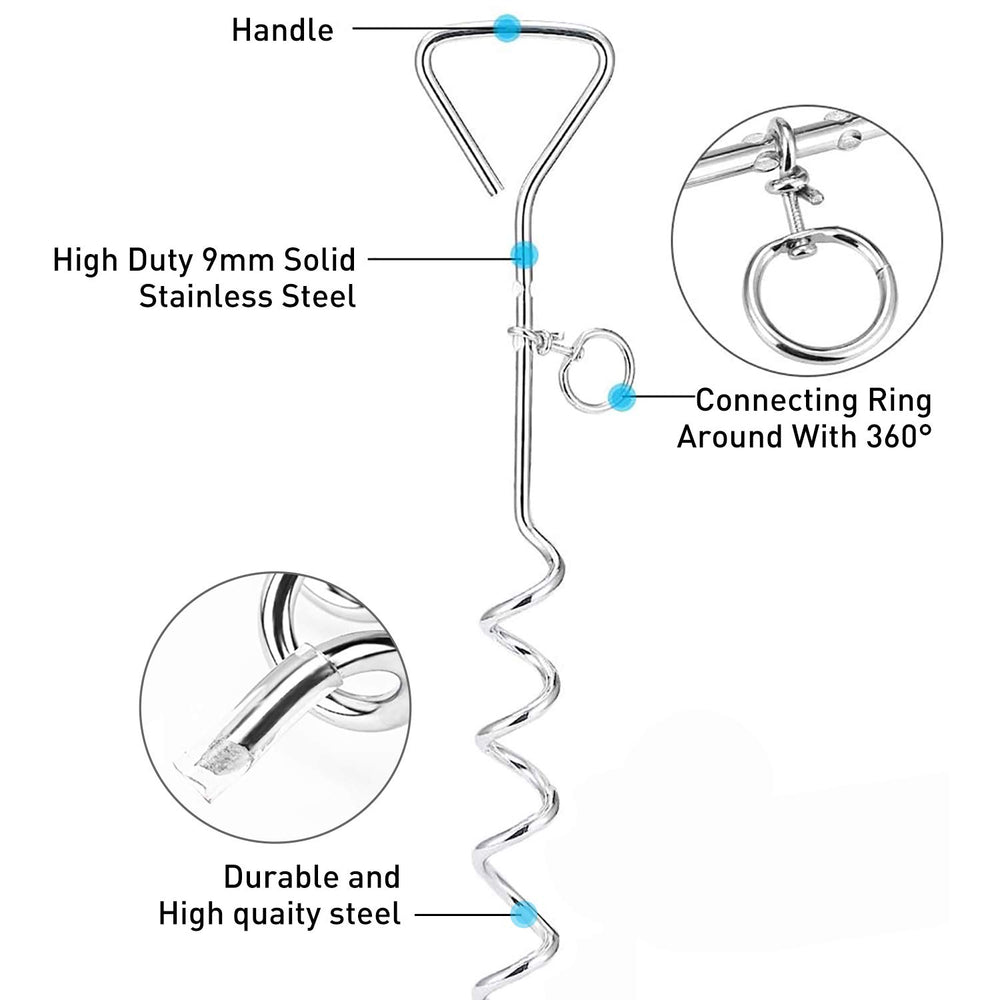 Evilplan 360-degree swivel clamp keeps rope untangled during roaming.