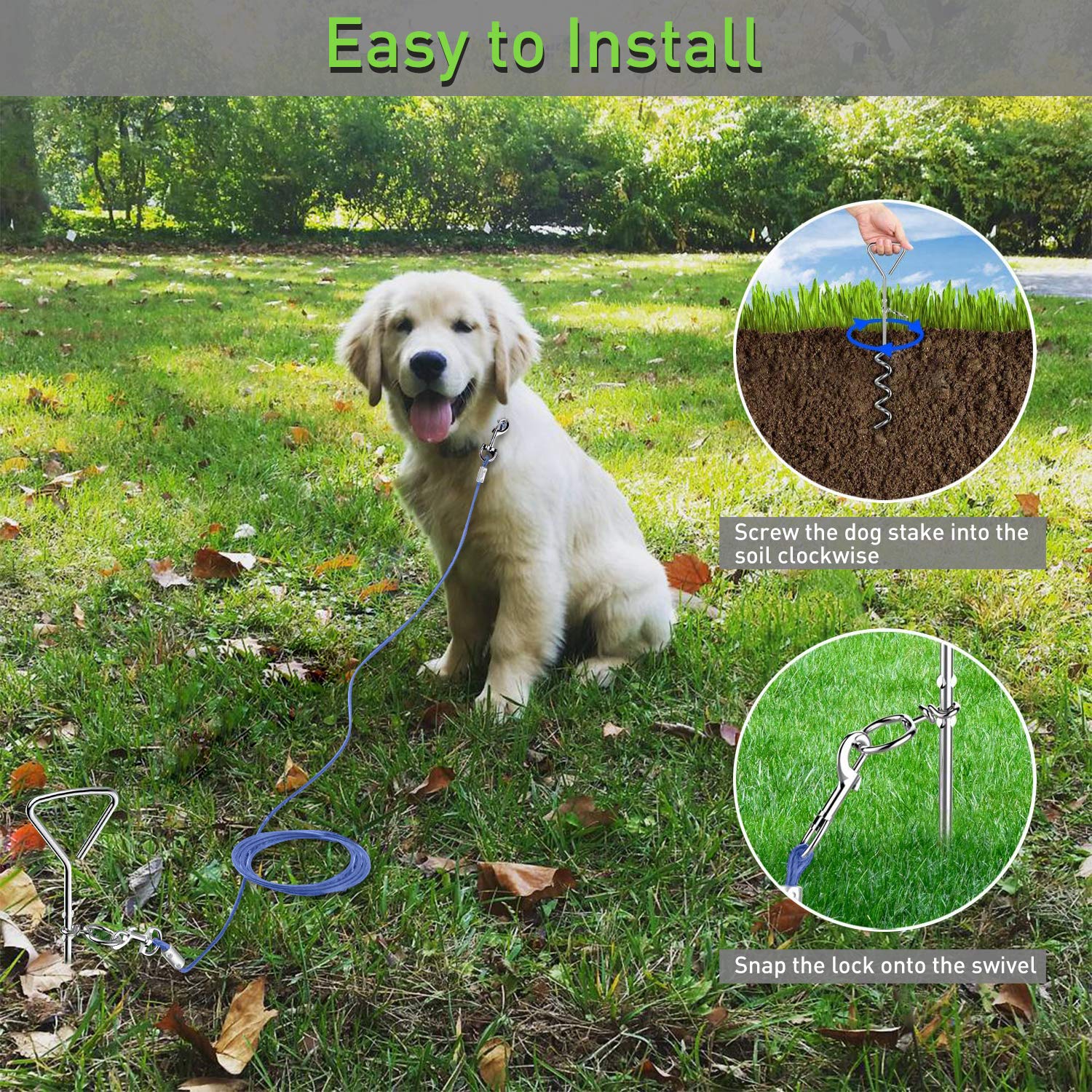 Evilplan ergonomic ABS handle shown for easy stake installation.