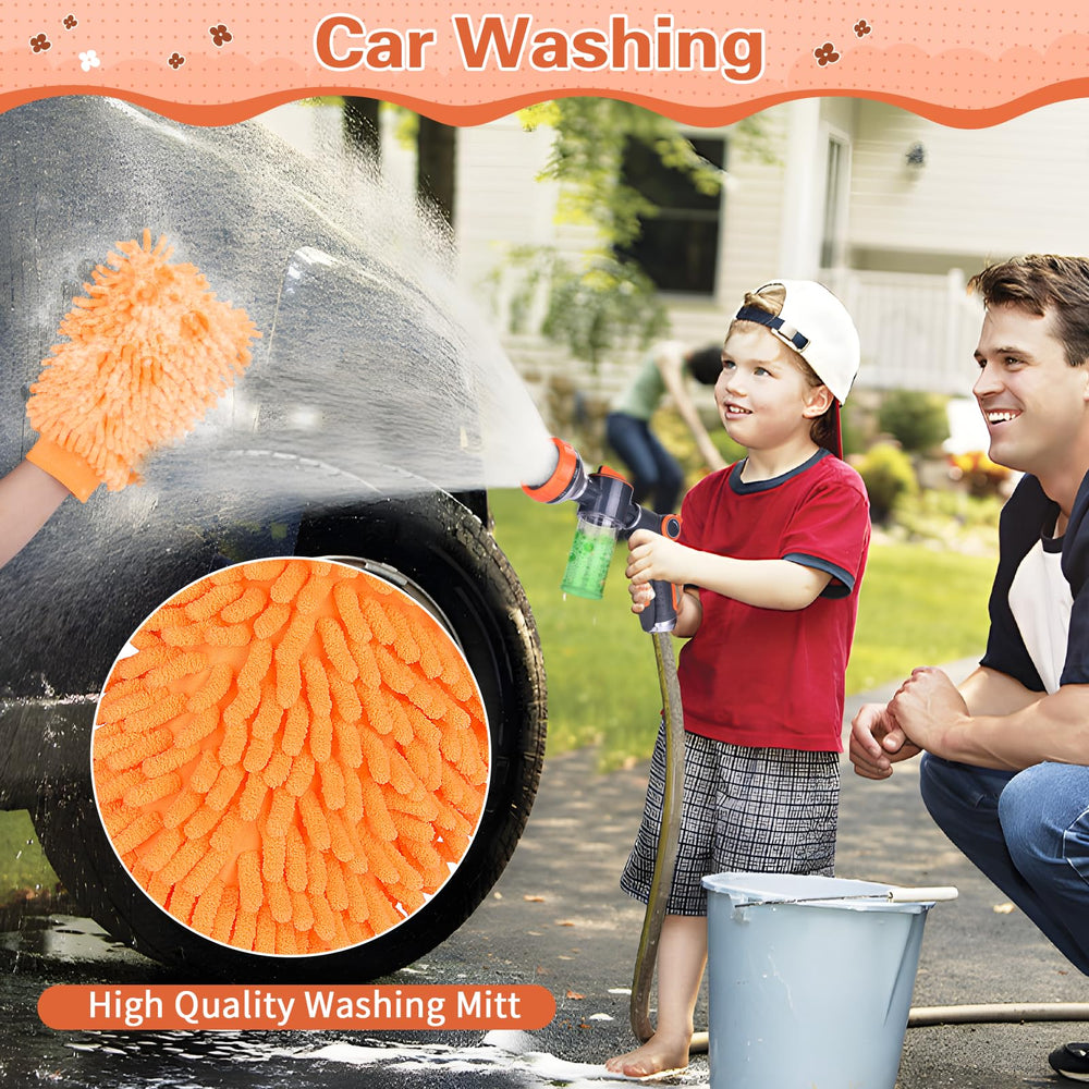 EVILTO car wash mitt completes the cleaning kit for vehicles.