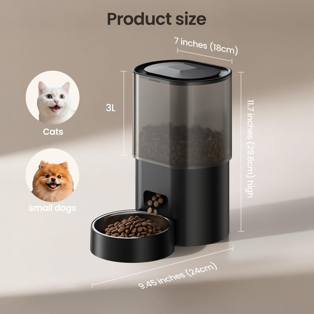 Evoliq 5G WiFi app control enables remote feeding schedules.