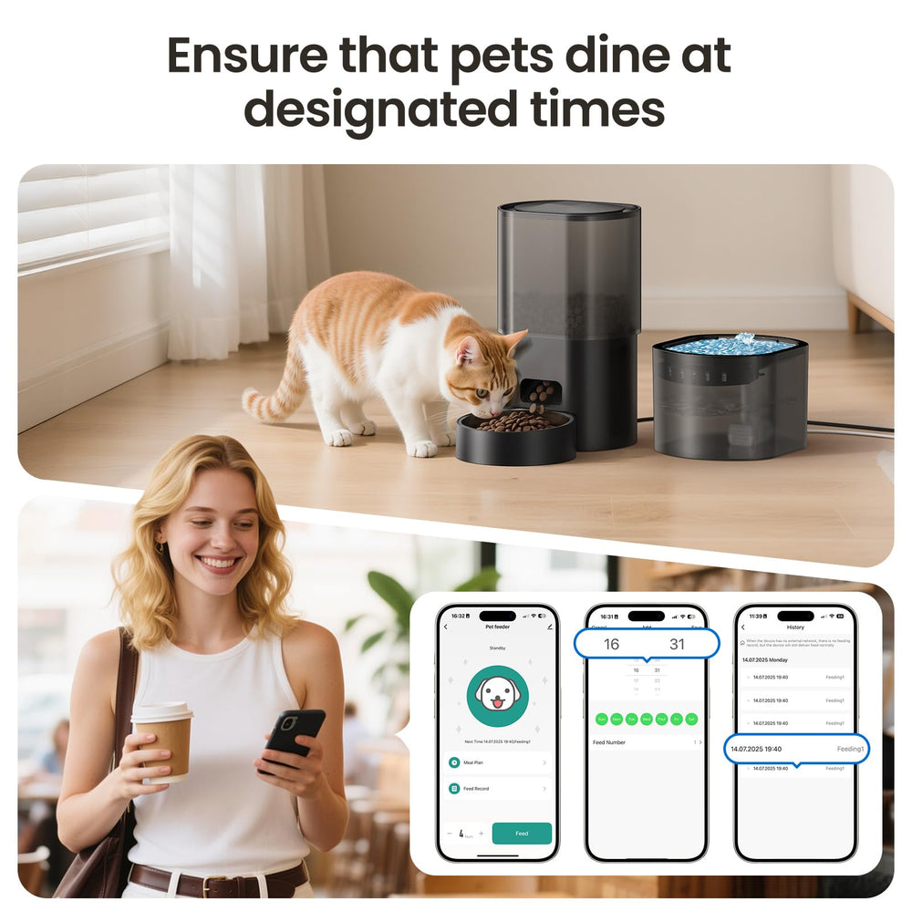 Evoliq feeder operates whisper-quiet for comfortable pet experiences.