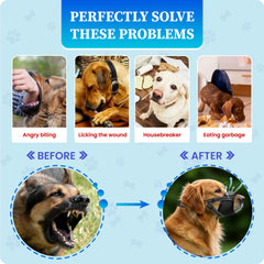 Evollax dog-muzzle extra-large size guide helps match big breeds with accurate fit.