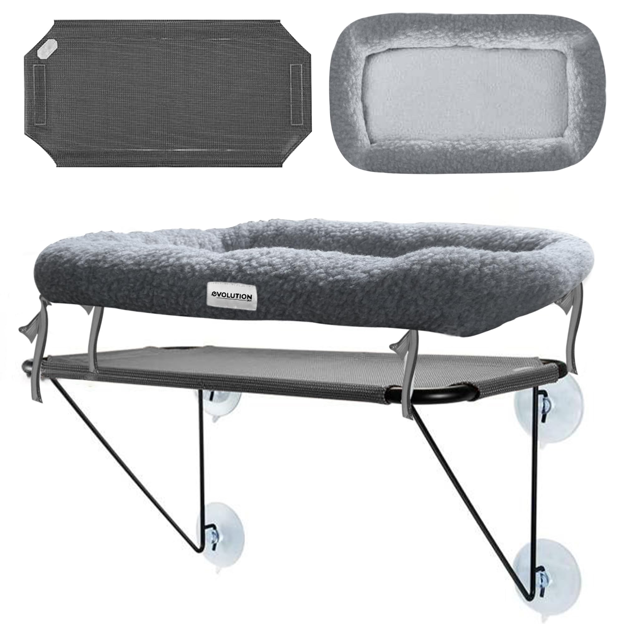 EvolutionUSA funda lavable a máquina para cama de ventana de gato.