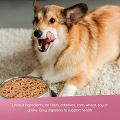 EVX Restricted Diet image with ingredients showing L-Carnitine and chondroitin for mobility.