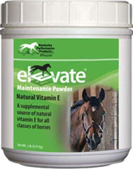 Ewbob Elevate Maintenance Powder bottle, natural Vitamin E supporting muscle and nerve function for horses