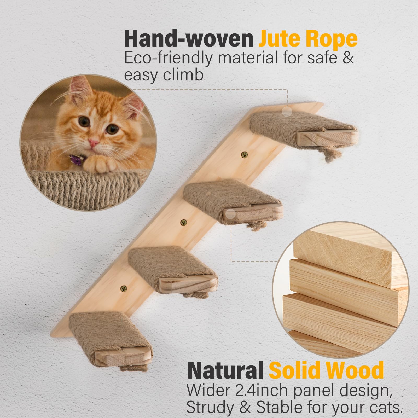 Ewenono catstairs pack-2 image conveys lightweight 3.5-pound total weight