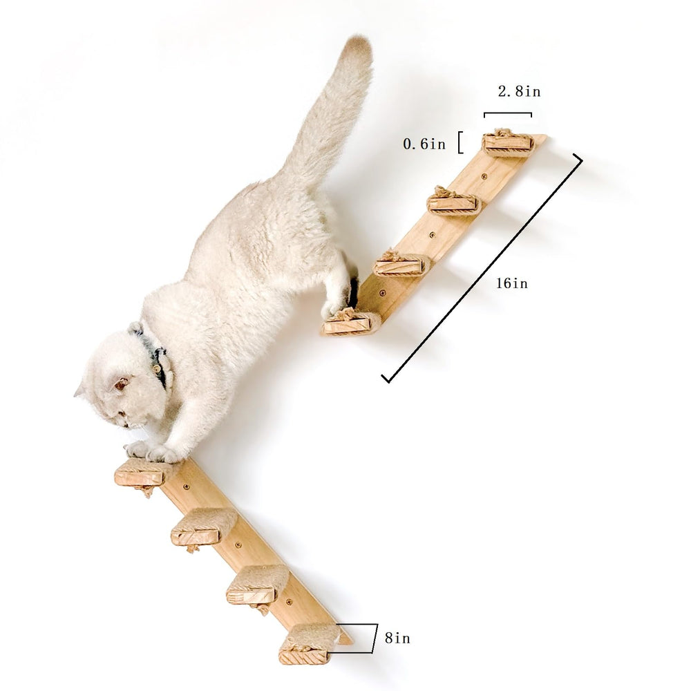 Ewenono catstairs pine wood screws illustrate sturdy wall mounting with 5mm hardware