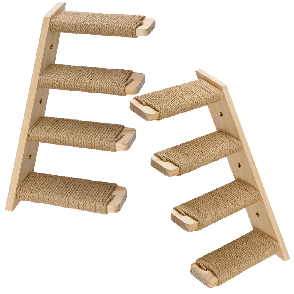 Ewenono catstairs sisal rope detail highlights durable scratching area