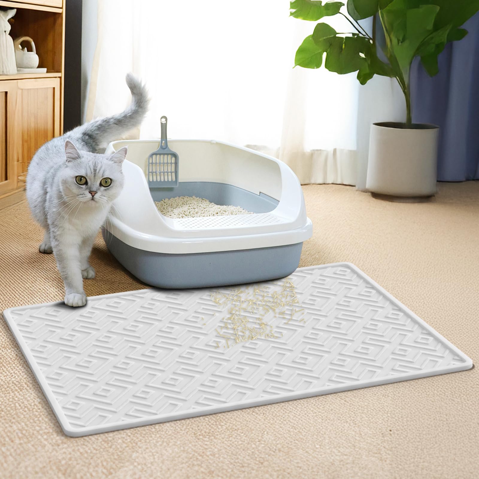 EWX Cat Litter Mat easy-clean quick-dry design for busy homes.