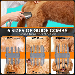 ExcegBot ceramic clipper ready for smooth trims on thick fur.