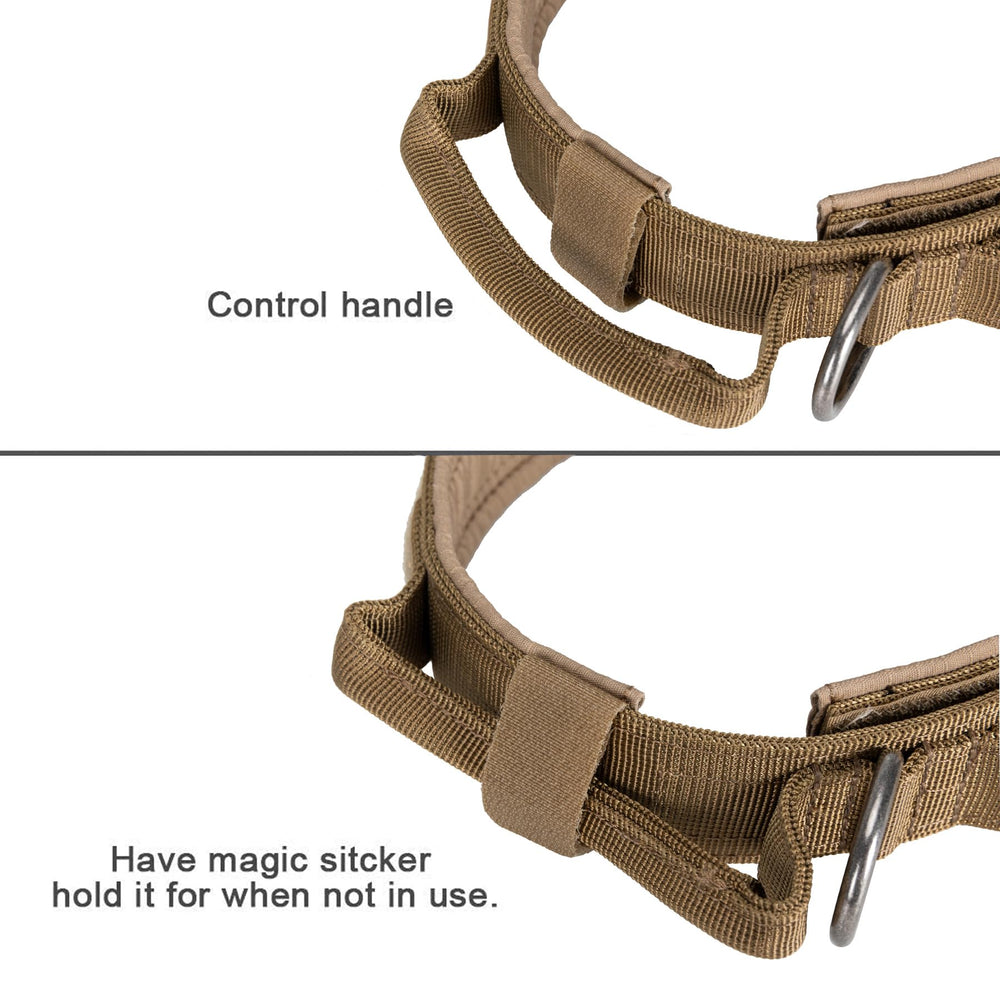 EXCELLENT ELITE SPANKER collar handle closeup illustrates built-in control grip.