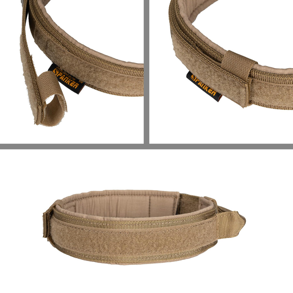 EXCELLENT ELITE SPANKER collar patch area with magic sticker for customization.