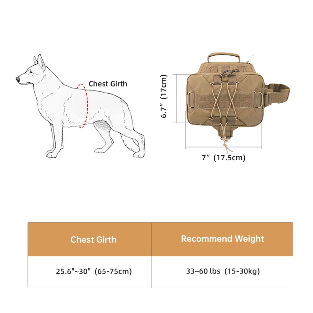 EXCELLENT ELITE SPANKER dog pack top handle aids quick control on the go.