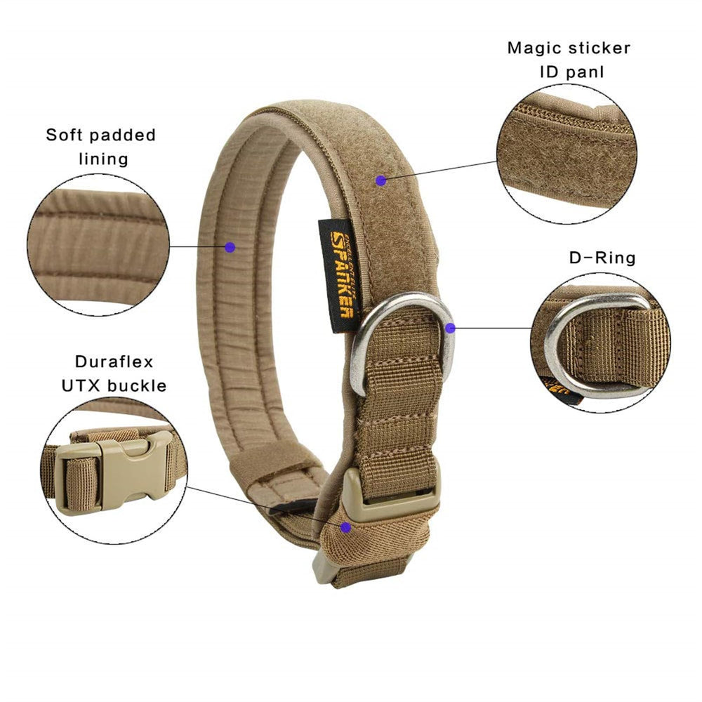 EXCELLENT ELITE SPANKER Duraflex UTX buckle provides secure, lightweight closure for active dogs.