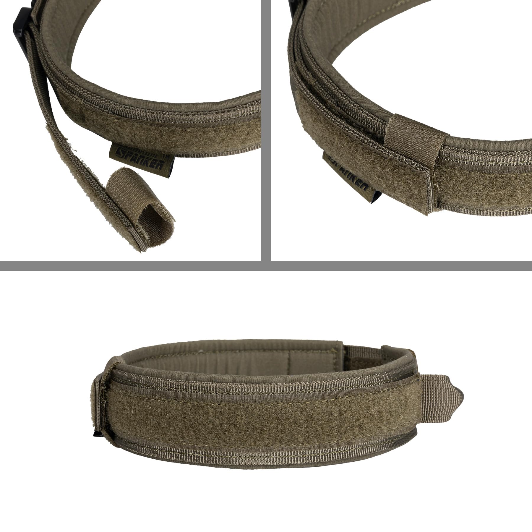 EXCELLENT ELITE SPANKER heavy-duty metal buckle closeup emphasizes quick-release safety.
