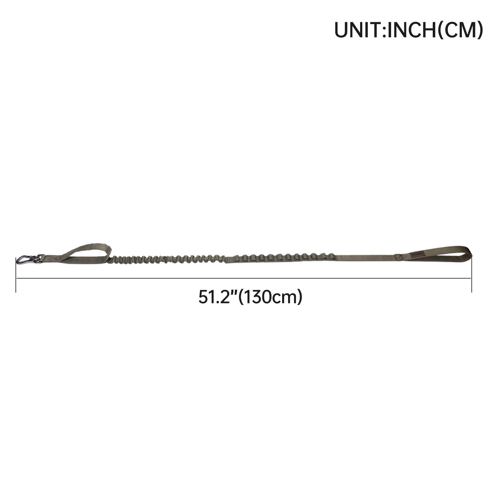 EXCELLENT ELITE SPANKER tactical bungee leash double-handle design enhances quick control.