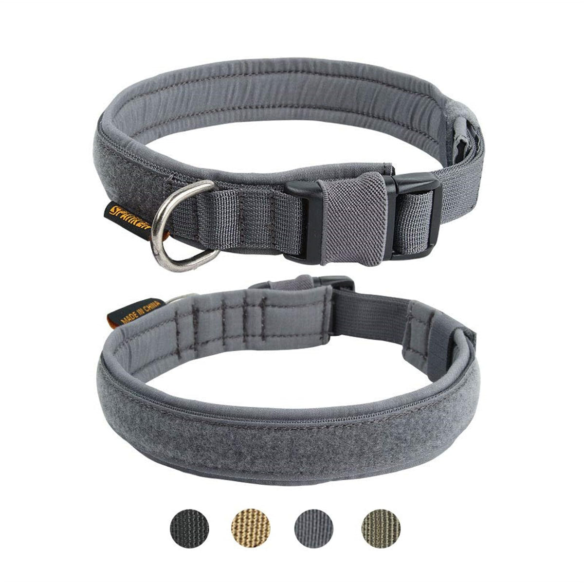EXCELLENT ELITE SPANKER tactical collar close-up buckle for secure control on walks.