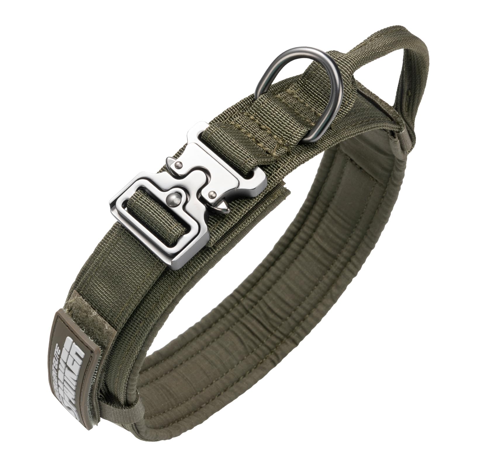 EXCELLENT ELITE SPANKER tactical dog collar nylon closeup shows durable construction for daily training.