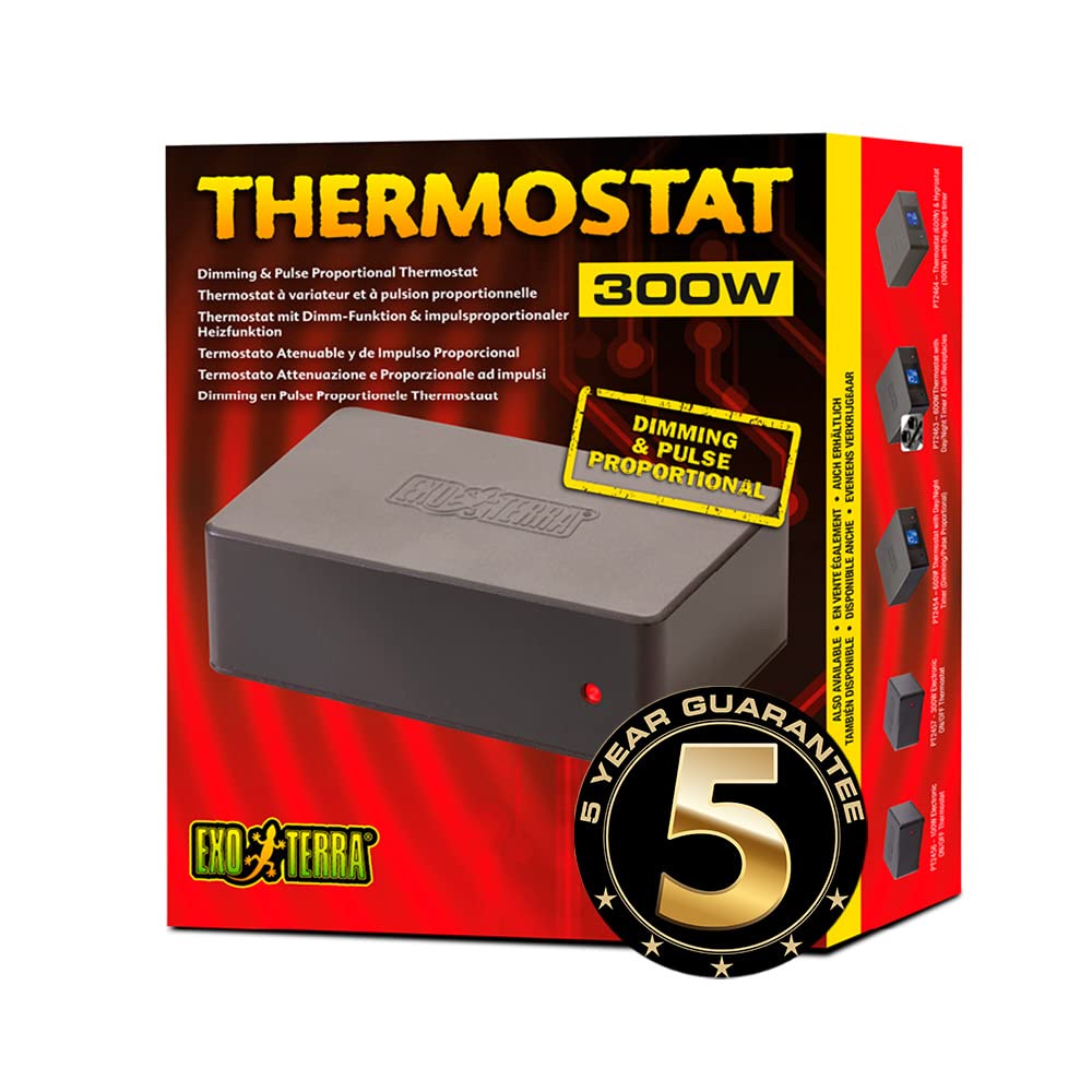 Exo Terra dimming thermostat control panel for terrariums enabling precise heat regulation