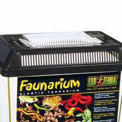 Exo Terra Faunarium transport handle facilitates easy carrying.
